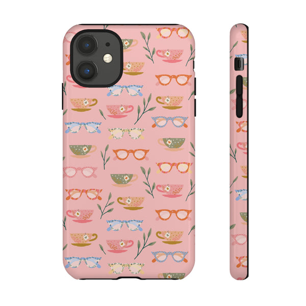 Phone Case: Tea Cups and Glasses
