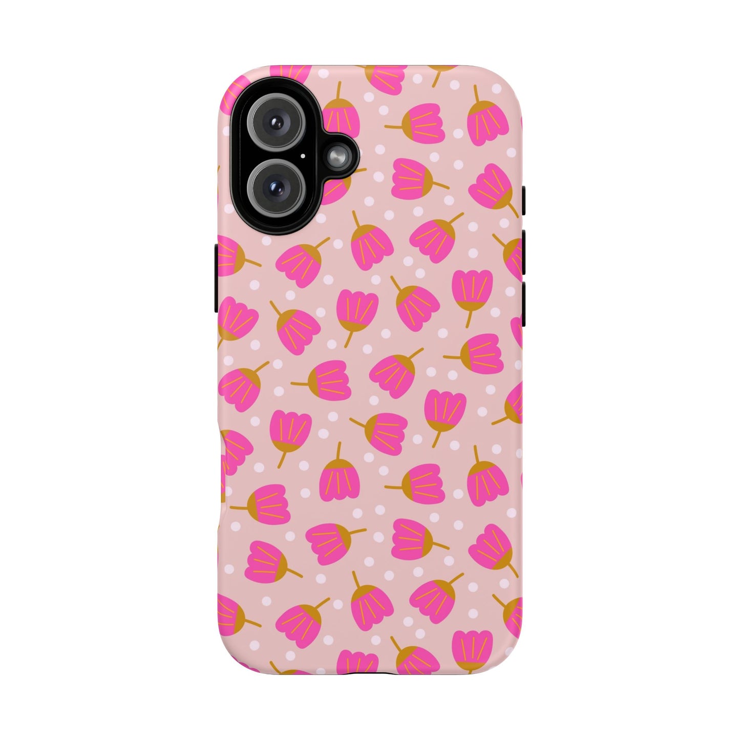 Phone Case: Bright Pink Flowers