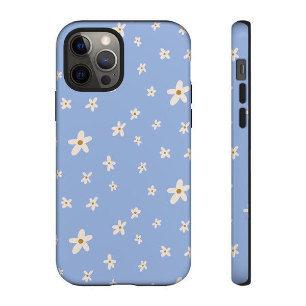 Phone Case: Daisies on Blue