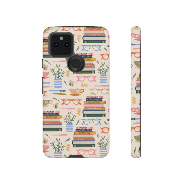 Phone Case: Bookish on Cream