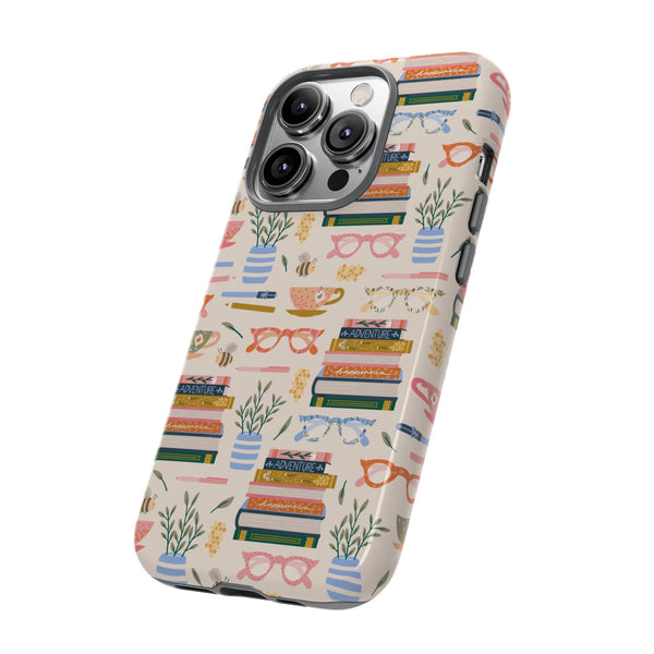 Phone Case: Bookish on Cream