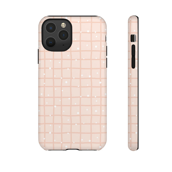 Phone Case: Grid with White Dots