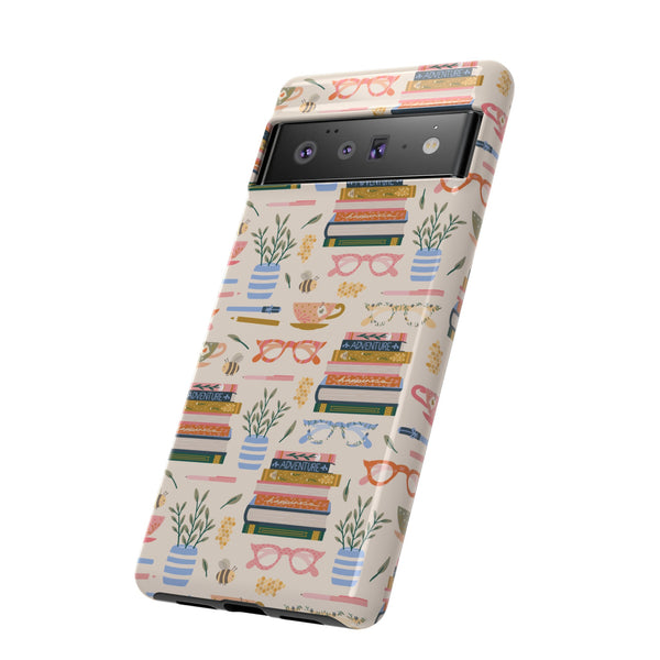 Phone Case: Bookish on Cream