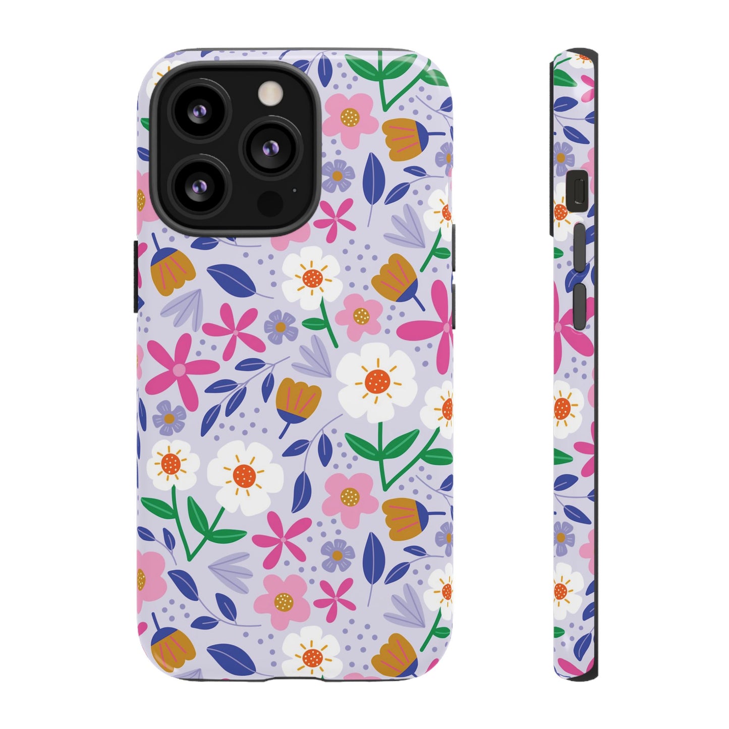 Phone Case: Blooms on Lilac