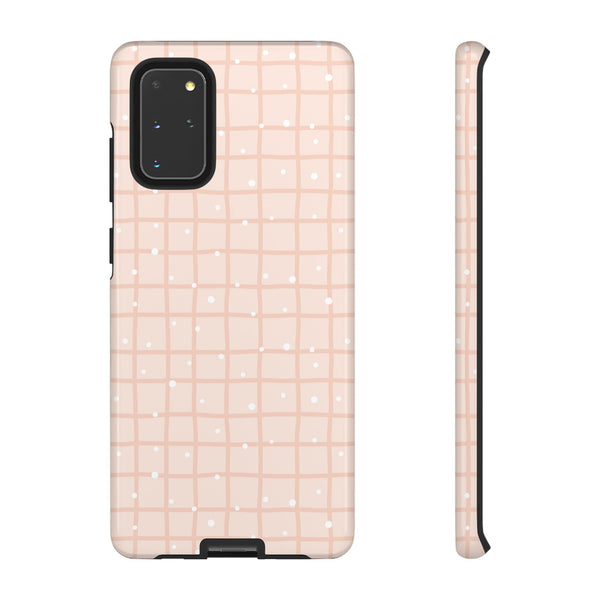 Phone Case: Grid with White Dots