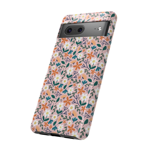 Phone Case: Florals on Pink