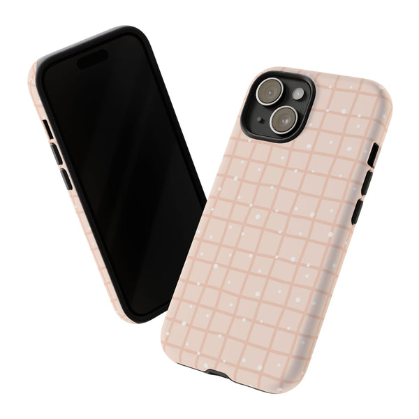 Phone Case: Grid with White Dots