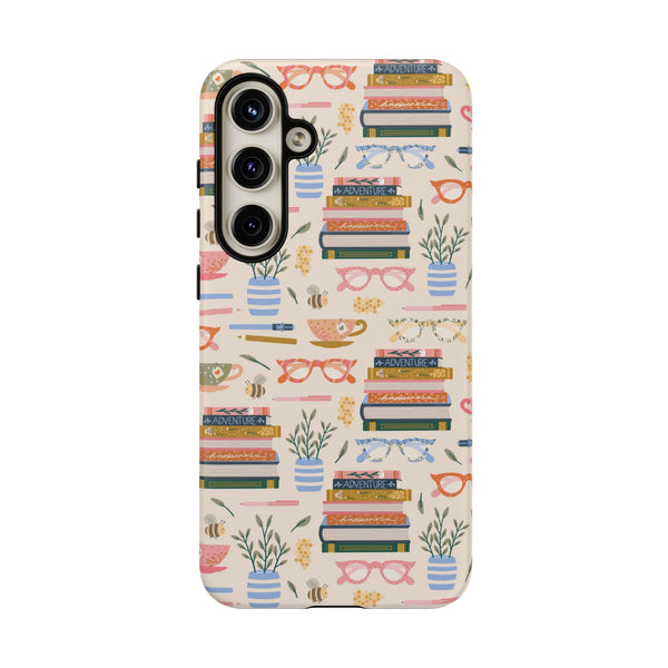 Phone Case: Bookish on Cream