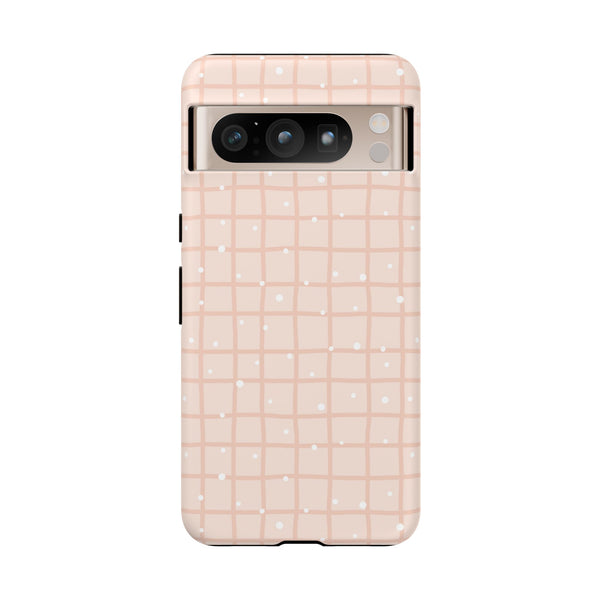 Phone Case: Grid with White Dots