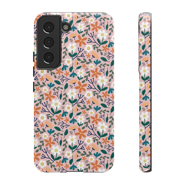 Phone Case: Florals on Pink