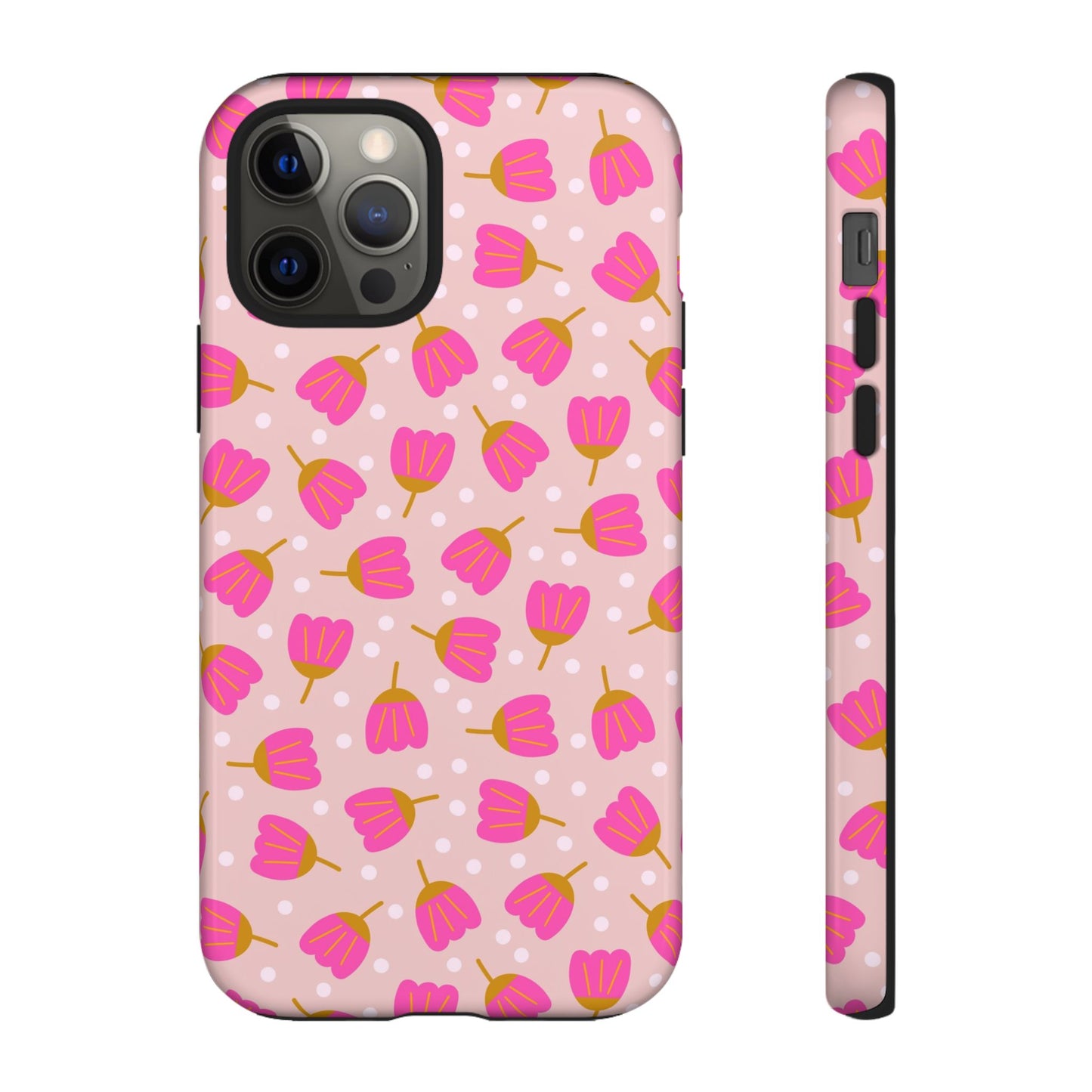 Phone Case: Bright Pink Flowers