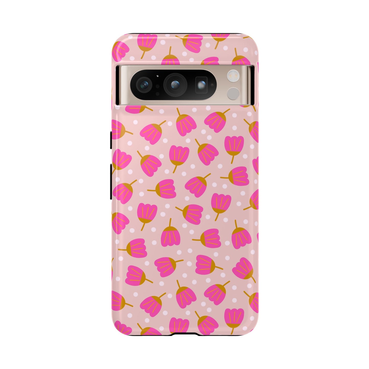 Phone Case: Bright Pink Flowers