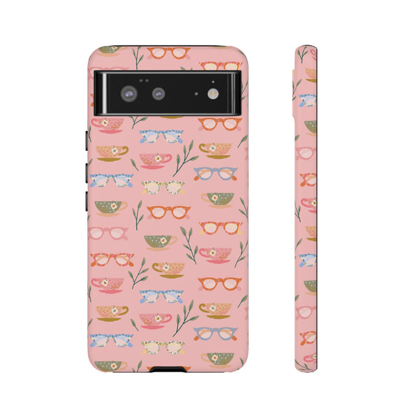 Phone Case: Tea Cups and Glasses