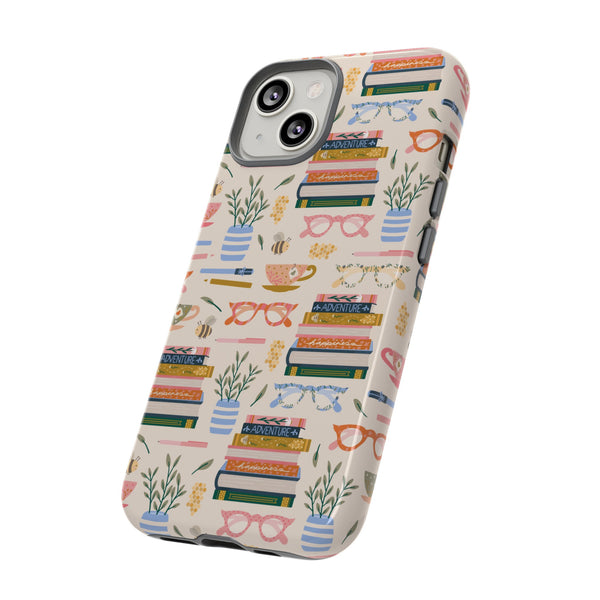 Phone Case: Bookish on Cream