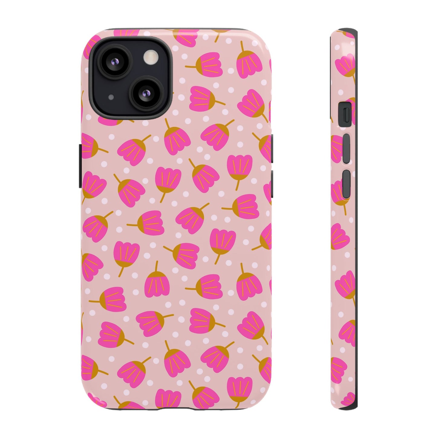 Phone Case: Bright Pink Flowers