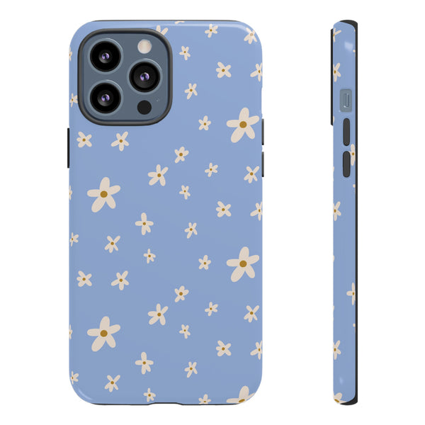 Phone Case: Daisies on Blue
