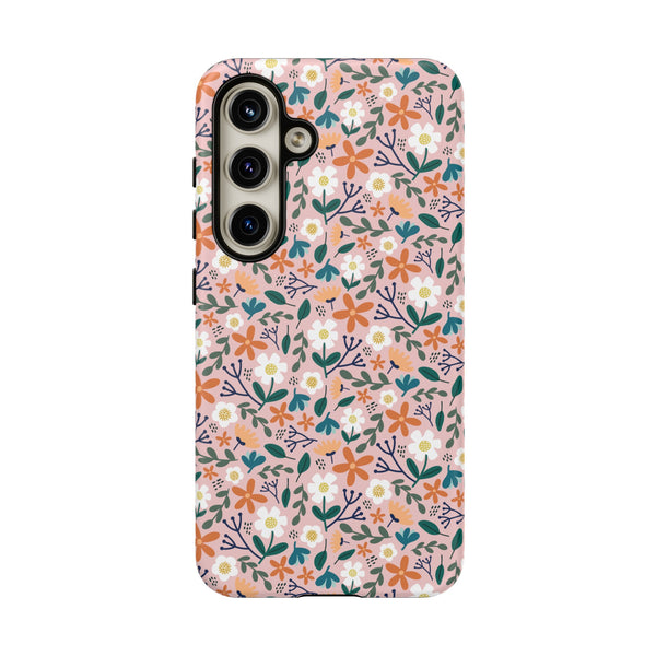 Phone Case: Florals on Pink