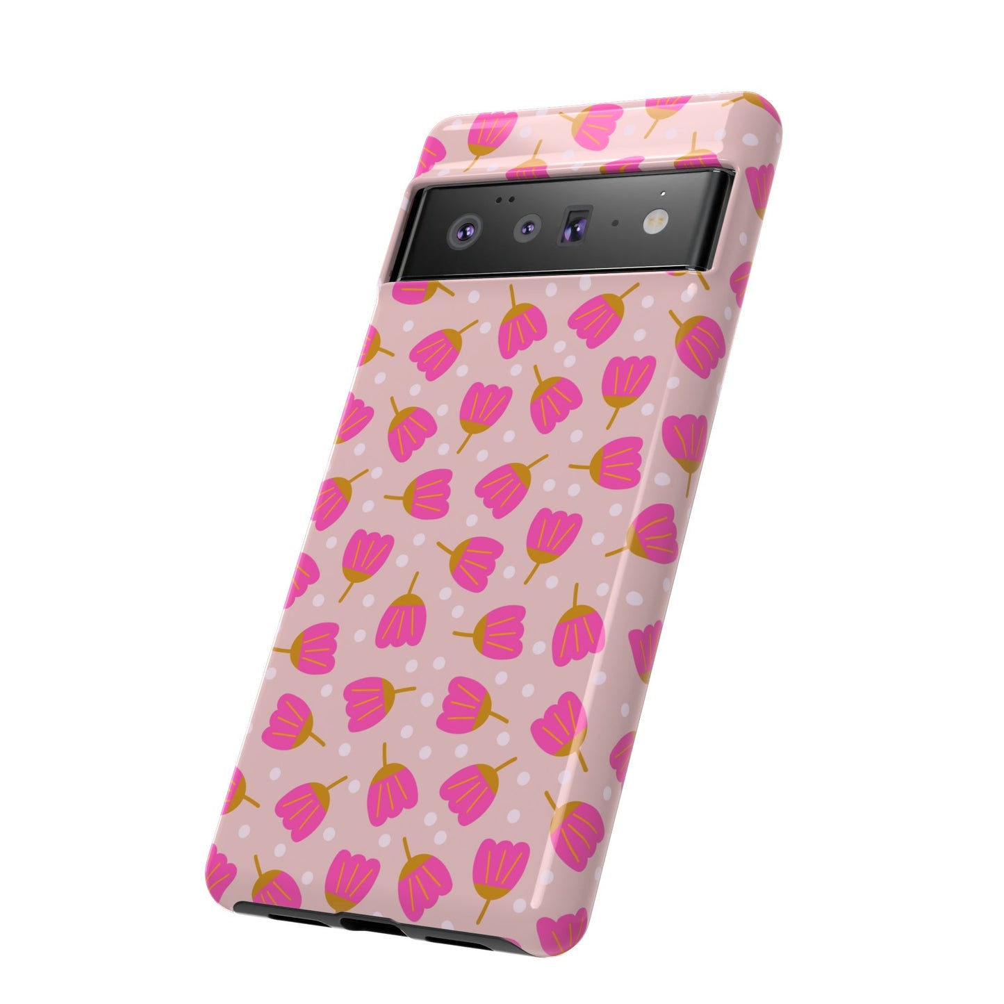 Phone Case: Bright Pink Flowers