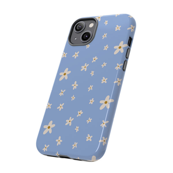 Phone Case: Daisies on Blue