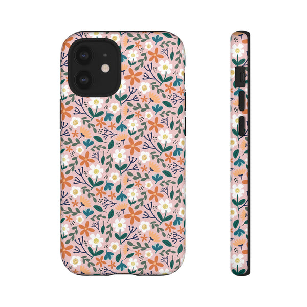 Phone Case: Florals on Pink