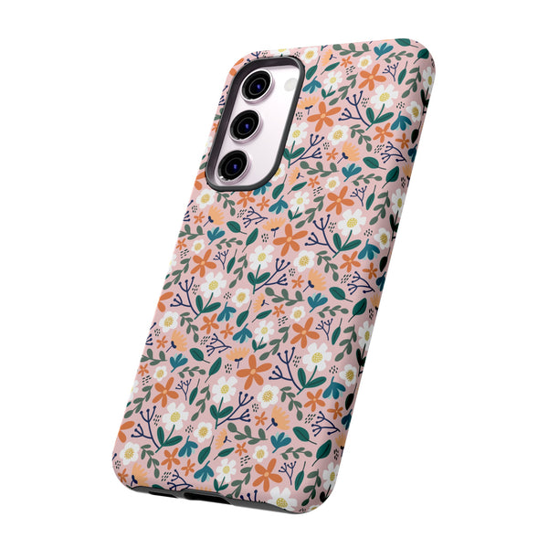 Phone Case: Florals on Pink