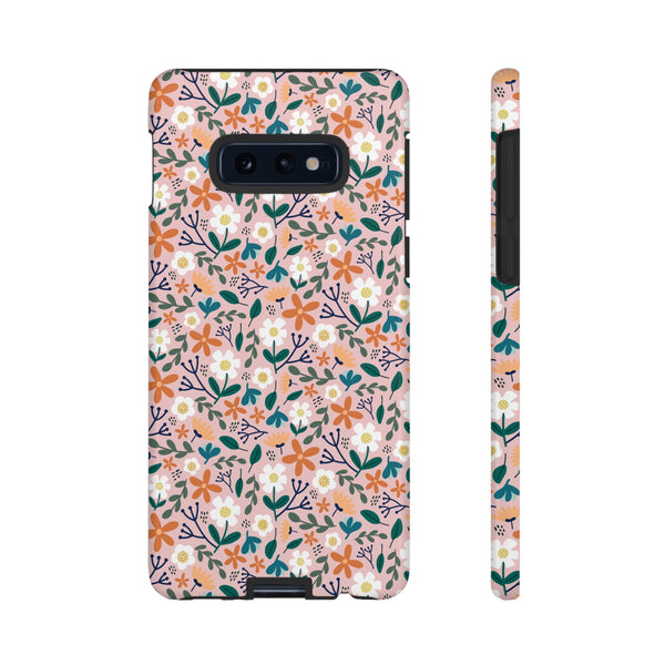 Phone Case: Florals on Pink