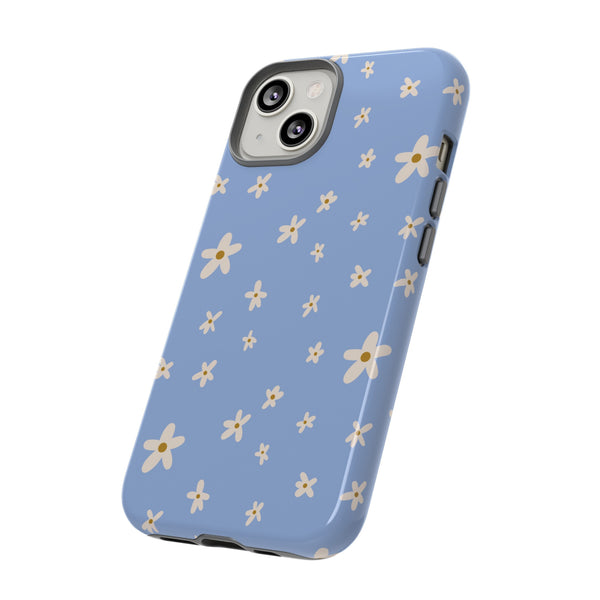 Phone Case: Daisies on Blue