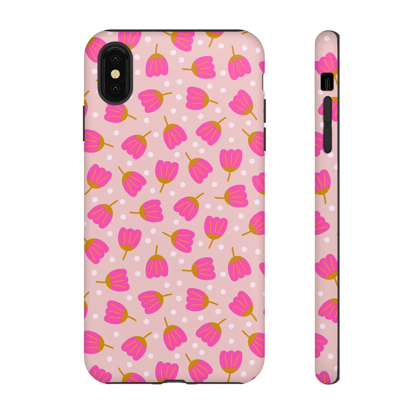 Phone Case: Bright Pink Flowers