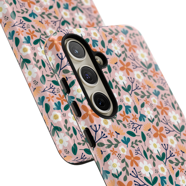 Phone Case: Florals on Pink