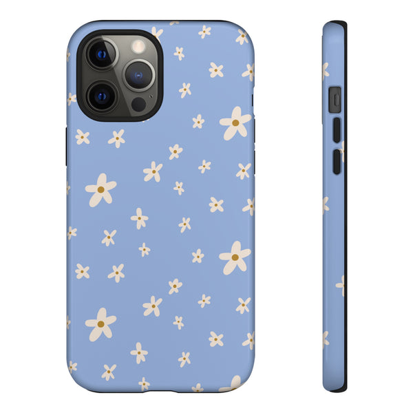 Phone Case: Daisies on Blue