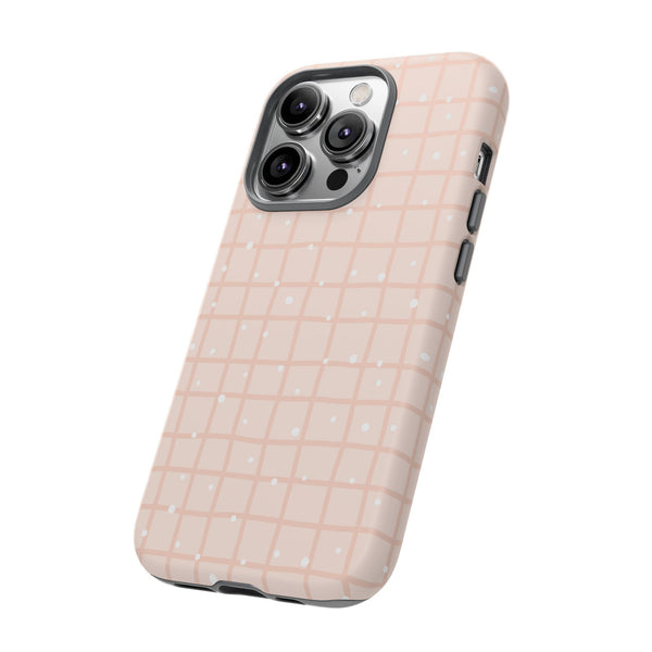 Phone Case: Grid with White Dots