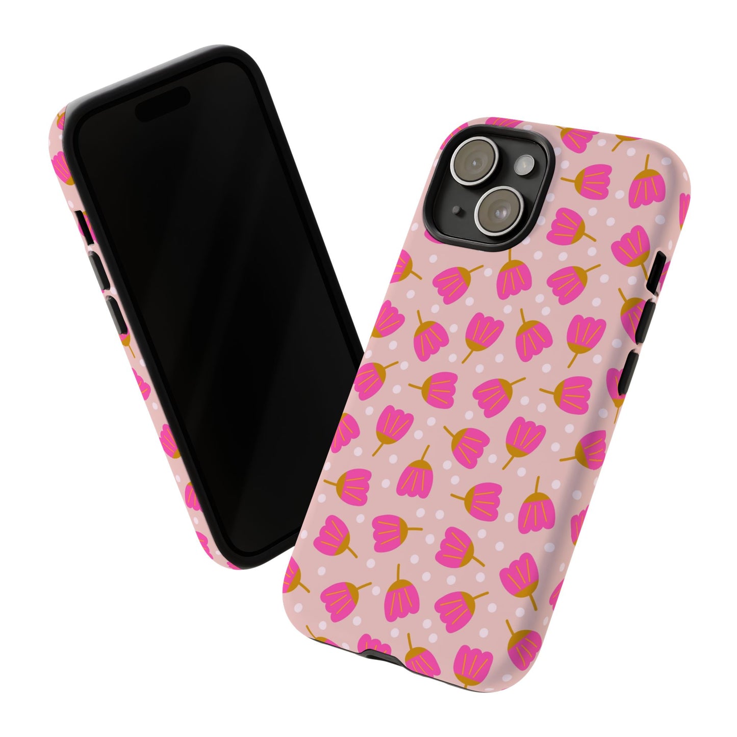 Phone Case: Bright Pink Flowers