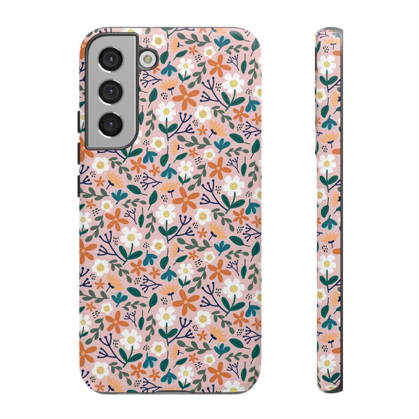 Phone Case: Florals on Pink