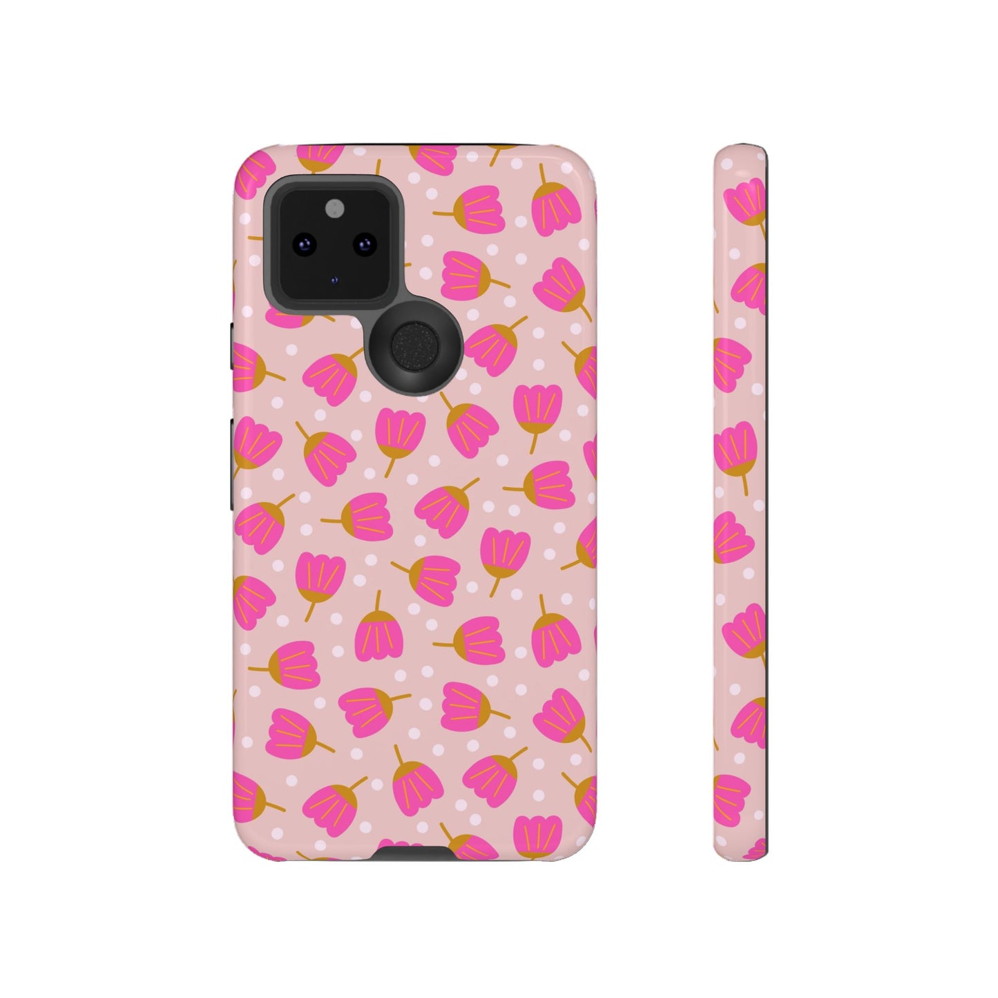 Phone Case: Bright Pink Flowers