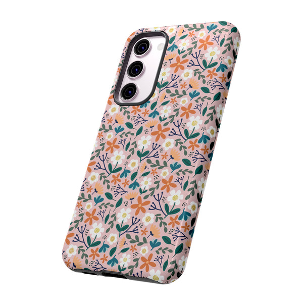 Phone Case: Florals on Pink