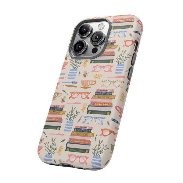 Phone Case: Bookish on Cream