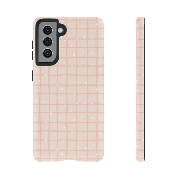 Phone Case: Grid with White Dots