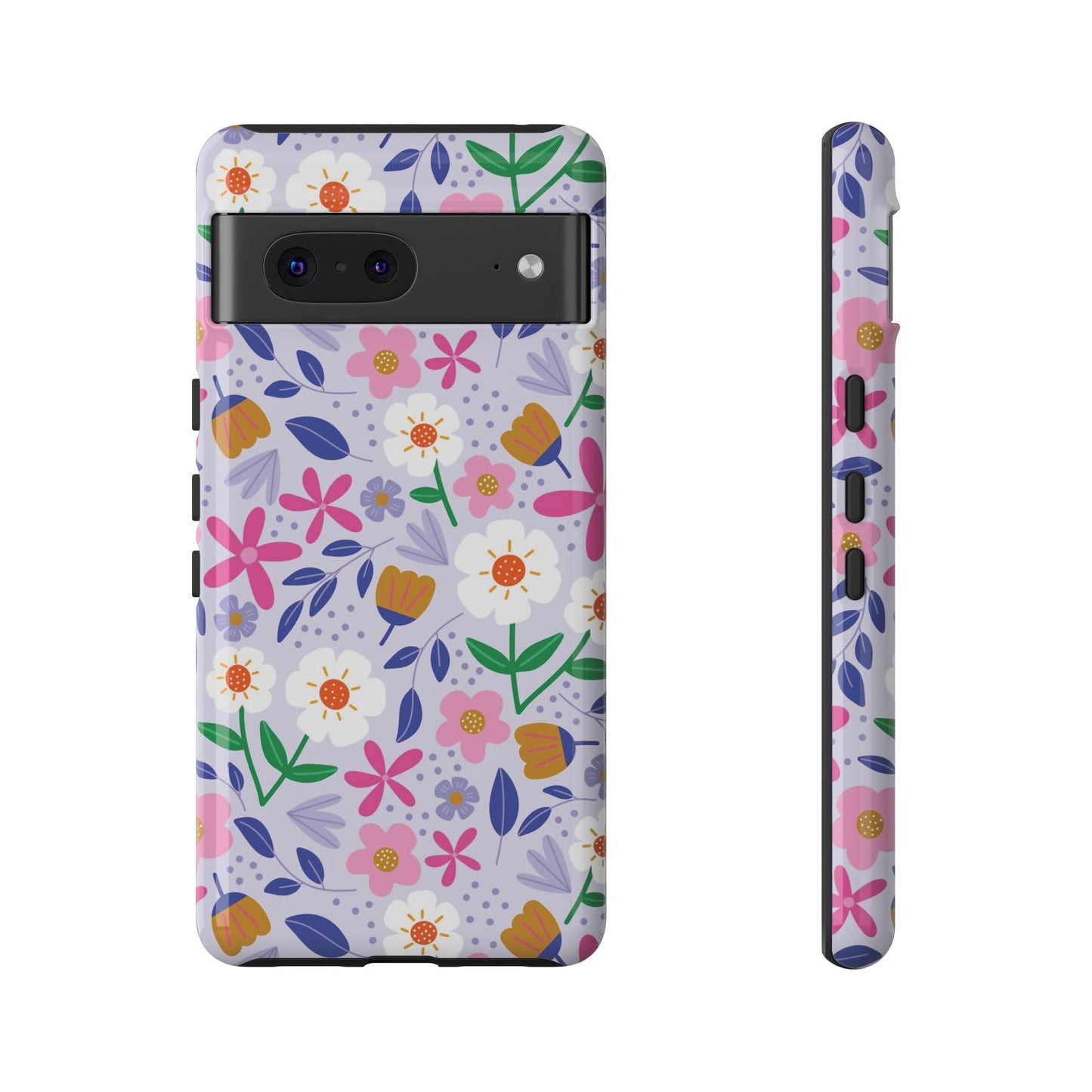 Phone Case: Blooms on Lilac