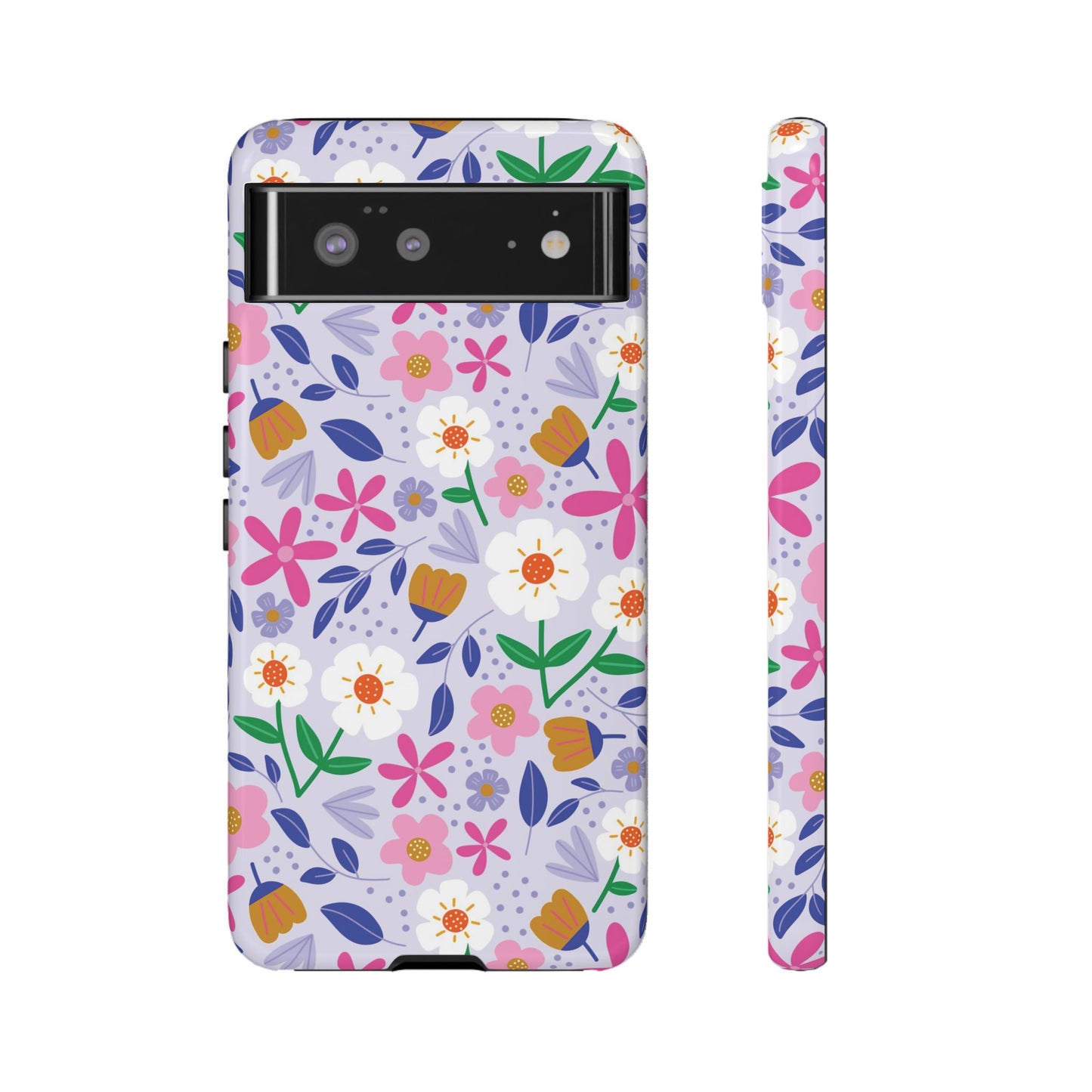 Phone Case: Blooms on Lilac