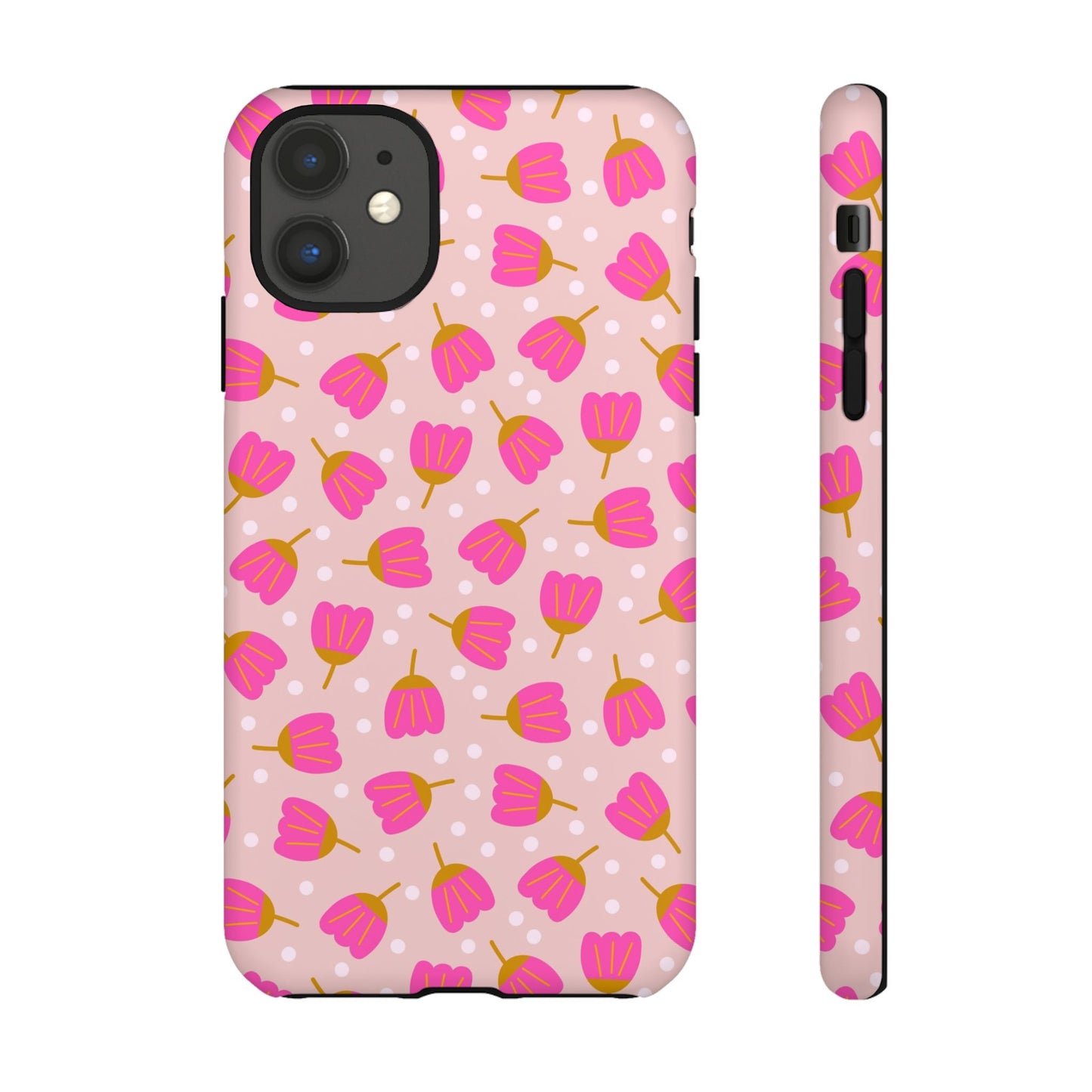 Phone Case: Bright Pink Flowers