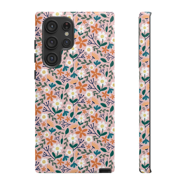 Phone Case: Florals on Pink