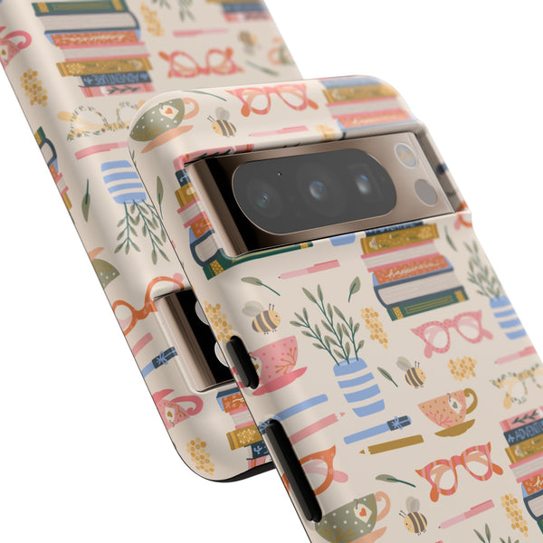 Phone Case: Bookish on Cream