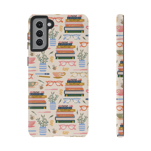 Phone Case: Bookish on Cream