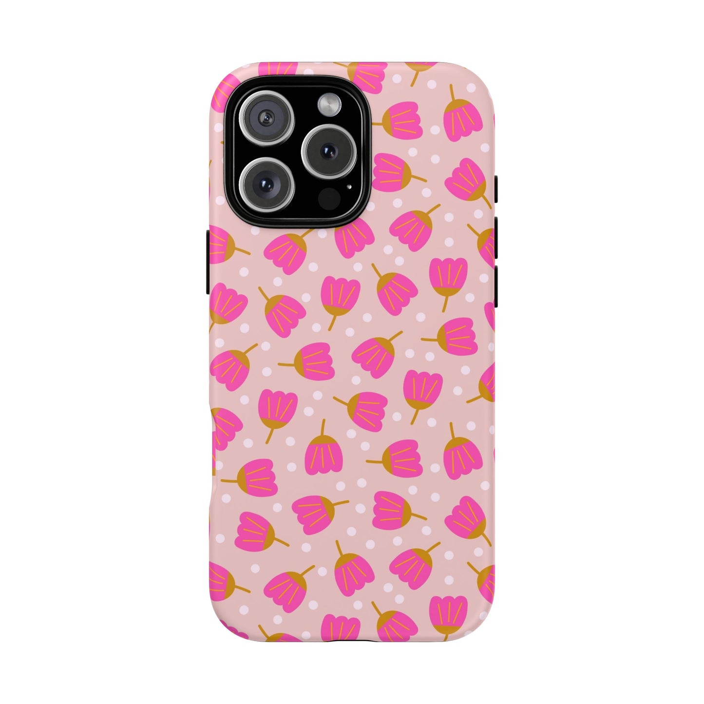 Phone Case: Bright Pink Flowers