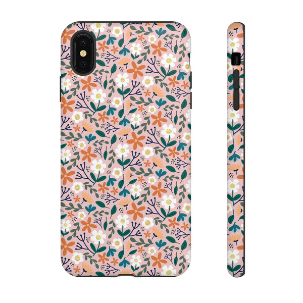 Phone Case: Florals on Pink