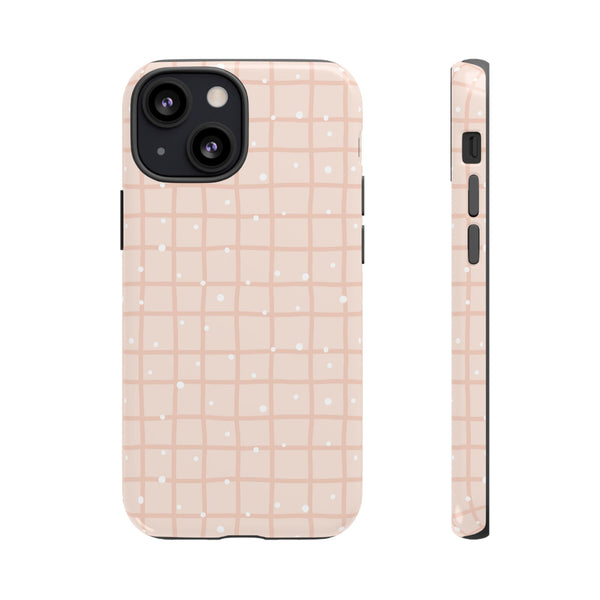 Phone Case: Grid with White Dots