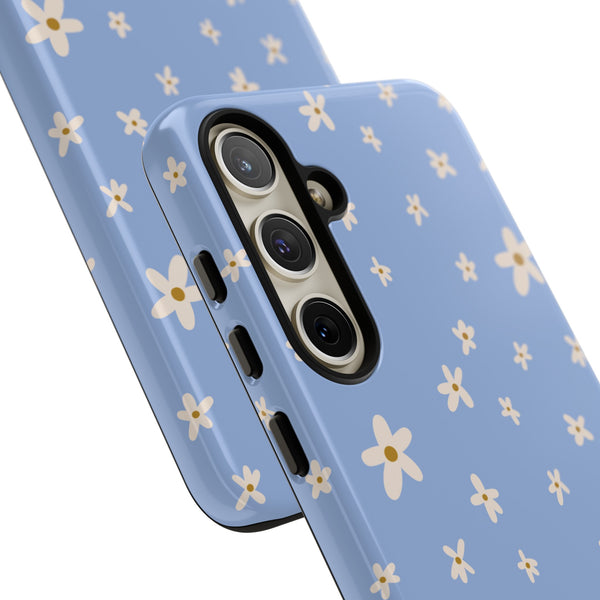 Phone Case: Daisies on Blue