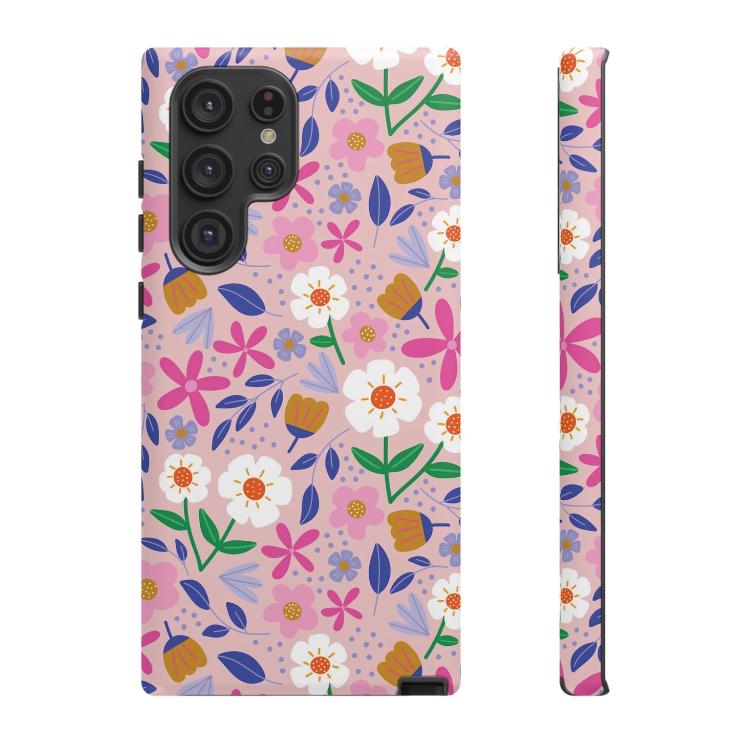 Phone Case: Blooms on Pink