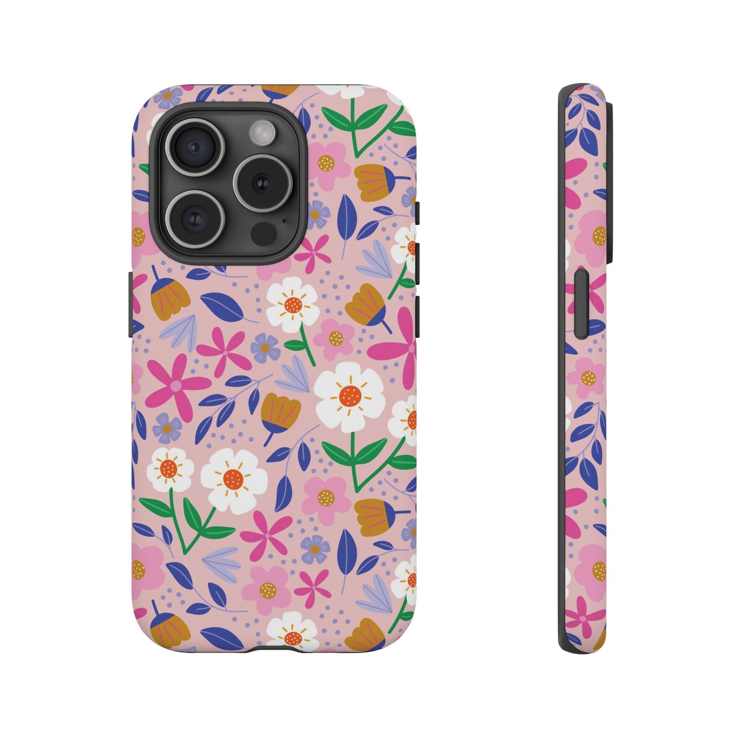 Phone Case: Blooms on Pink