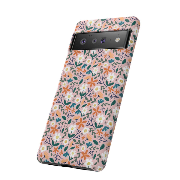 Phone Case: Florals on Pink